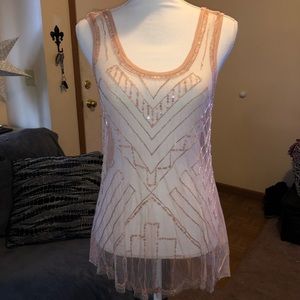 Beaded tank top